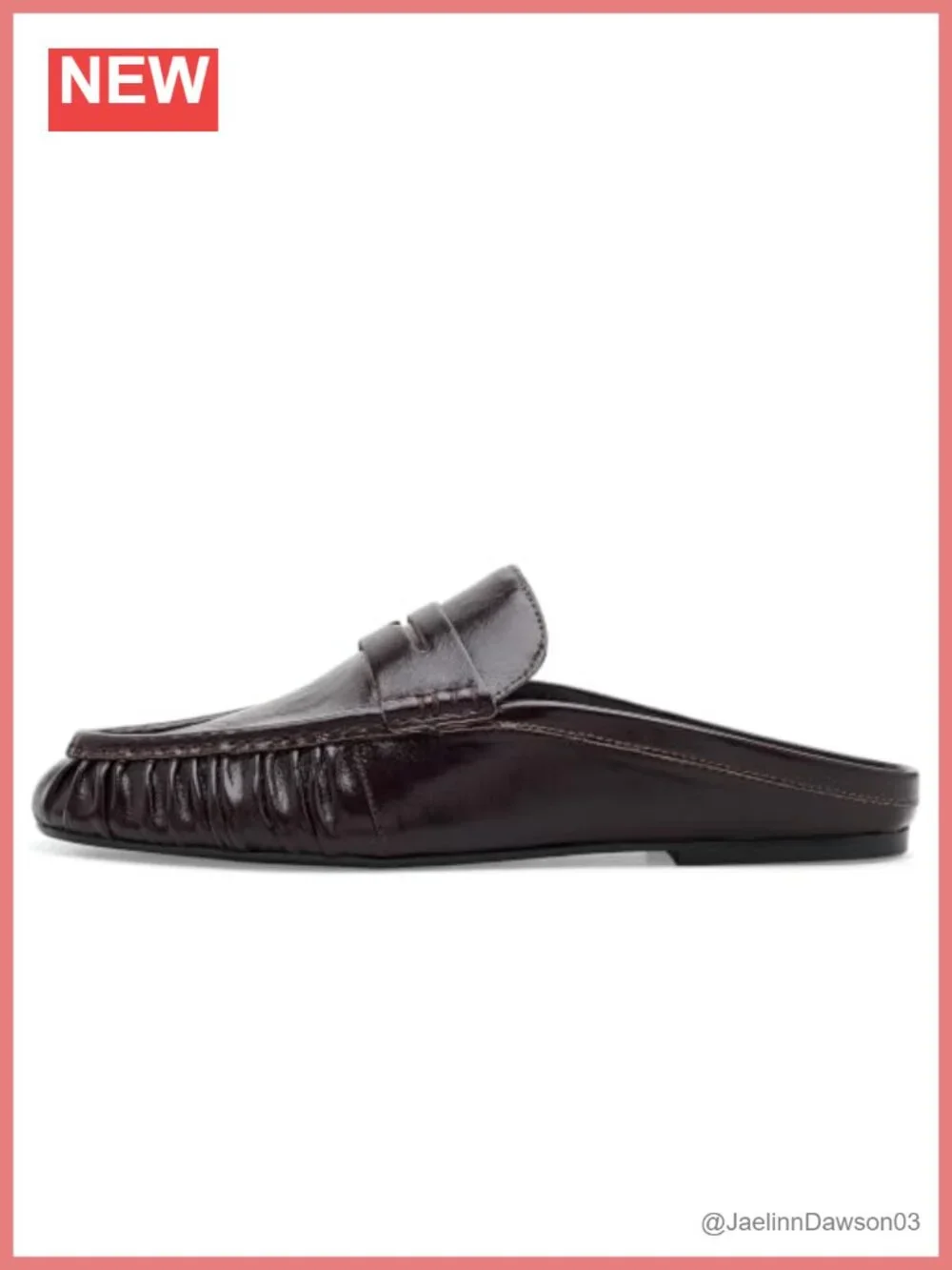Women's Leather Slip-On Loafers Flat Pull-On Shoes